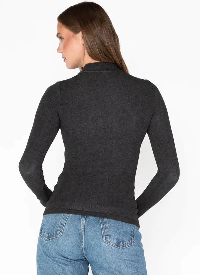 Bamboo Mock Neck Top