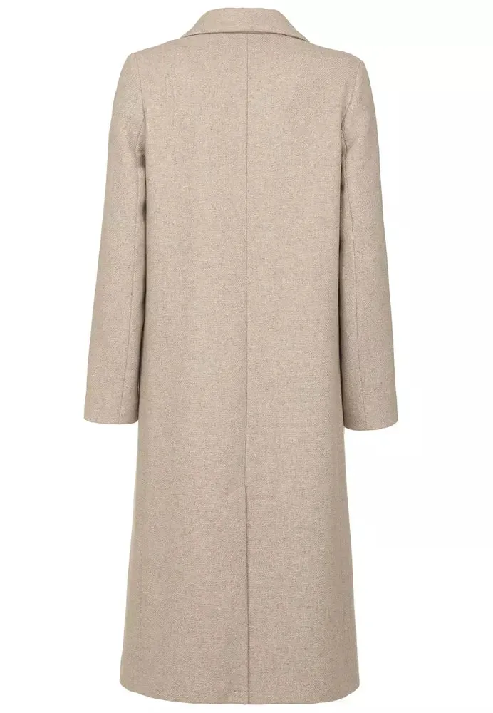 Beige Wool Jackets & Coat