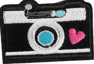 Camera Love- Embroidered Cloth Patch
