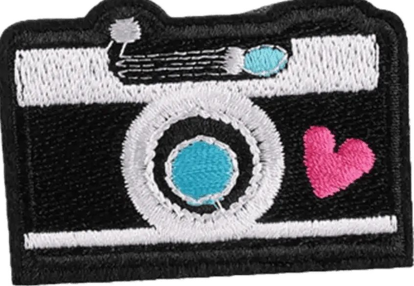 Camera Love- Embroidered Cloth Patch
