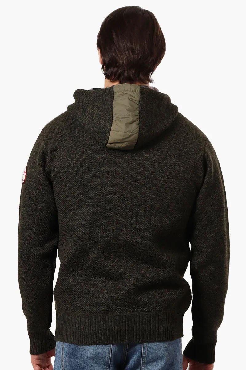 Canada Weather Gear Hooded Fleece Lined Lightweight Jacket - Olive
