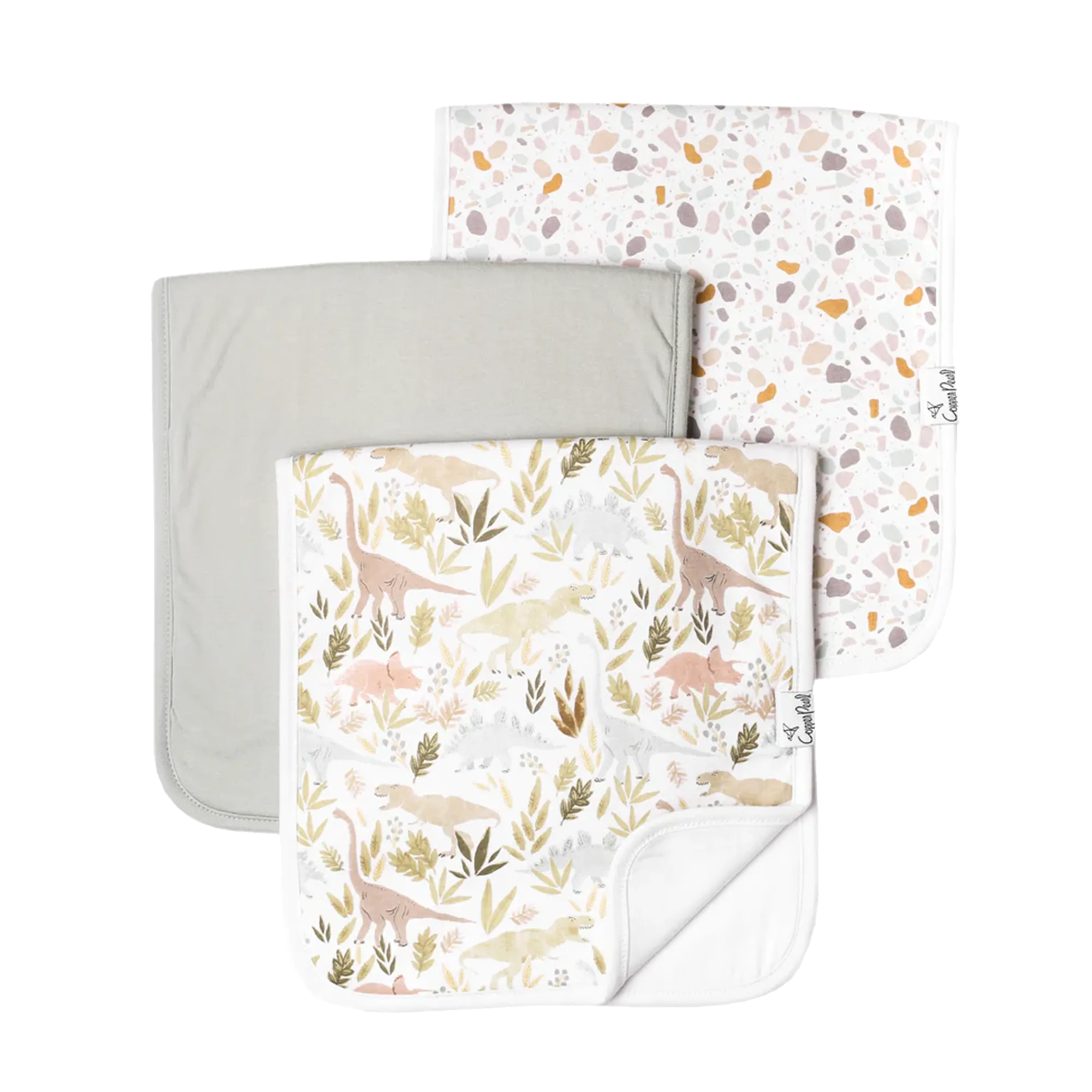 COPPER PEARL Burp Cloths - Rex