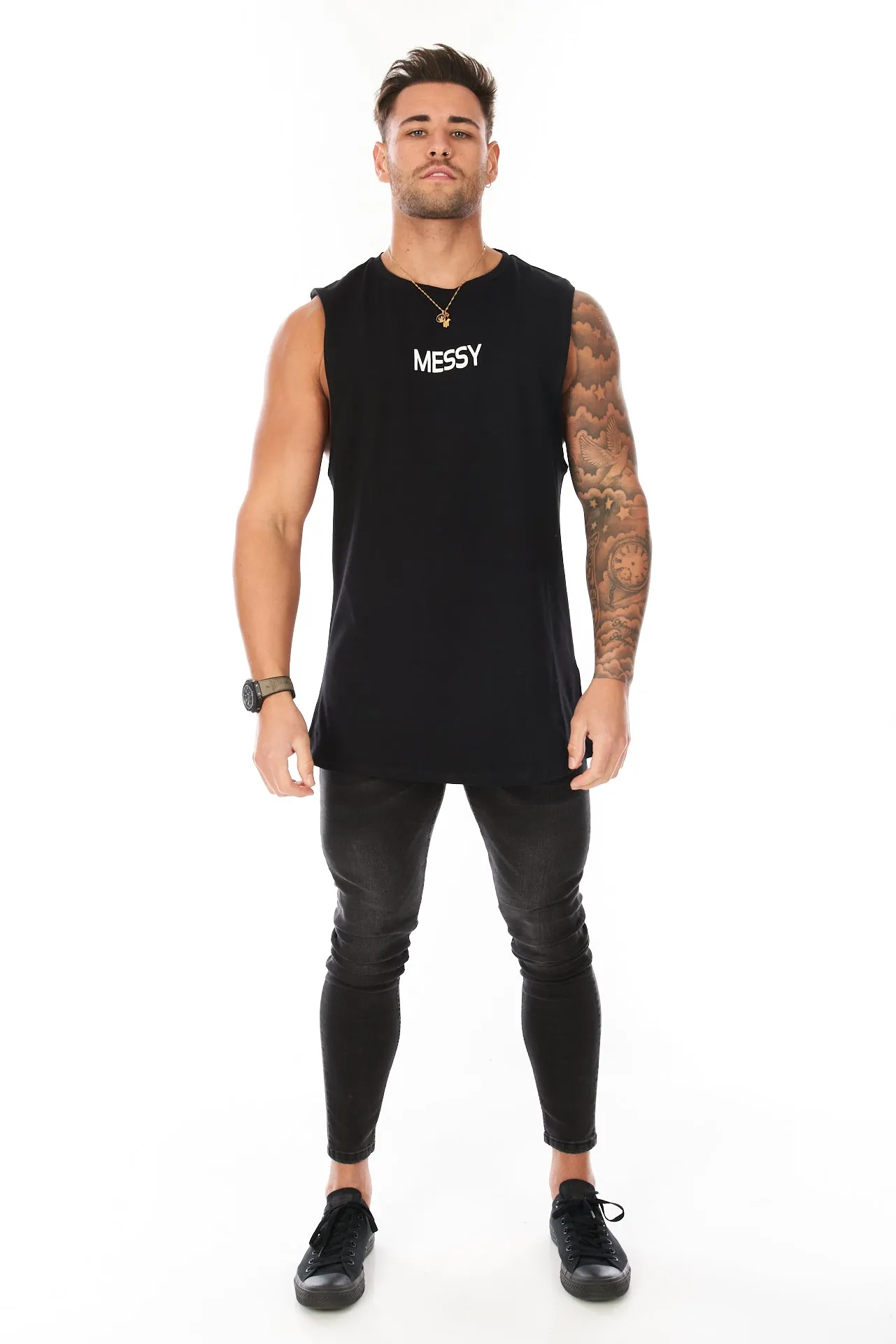 Core Sleeveless T-Shirt Black