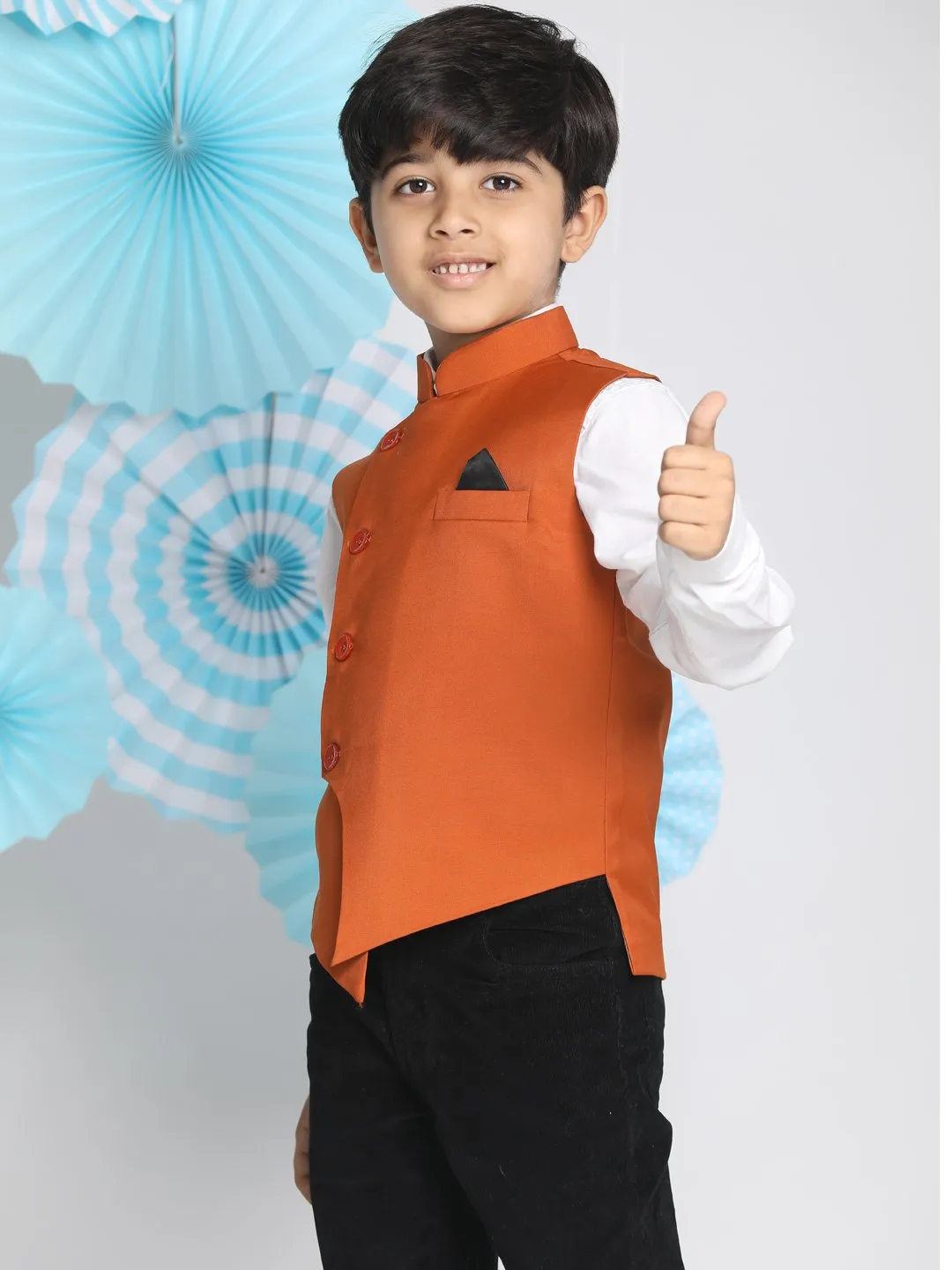 Cotton Blend Nehru Jacket for Boys - Final Clearance Sale