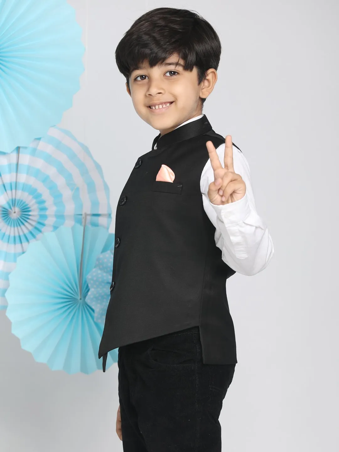 Cotton Blend Nehru Jacket for Boys - Final Clearance Sale