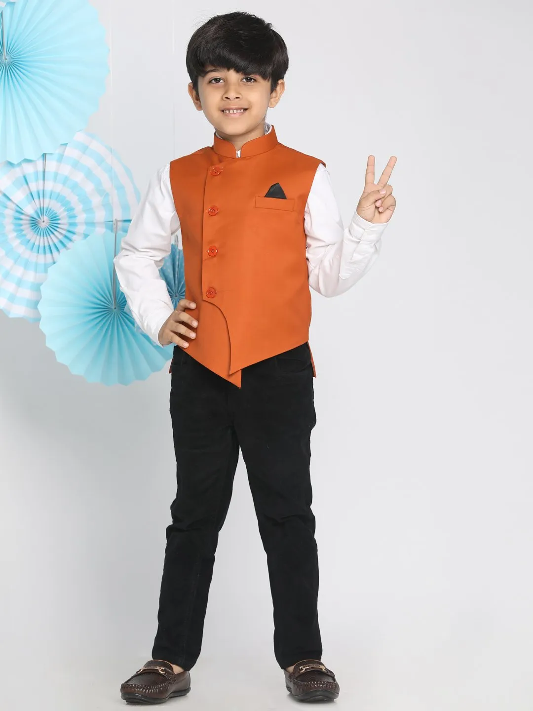 Cotton Blend Nehru Jacket for Boys - Final Clearance Sale