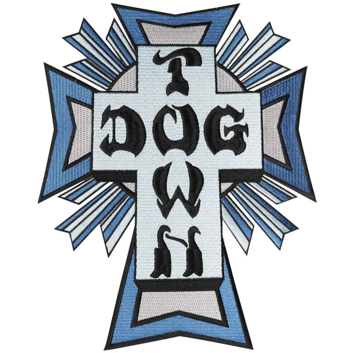 Dogtown Cross Logo Color Patch - Blue - 10.00"