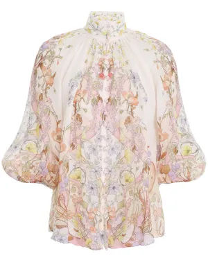 Floral Swirl Jeannie Billow Blouse