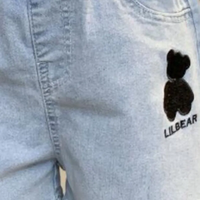 Girl Cartoon Bear Pattern Shorts