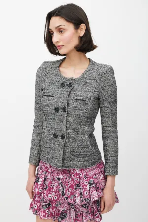 Grey Wool Tweed Jacket