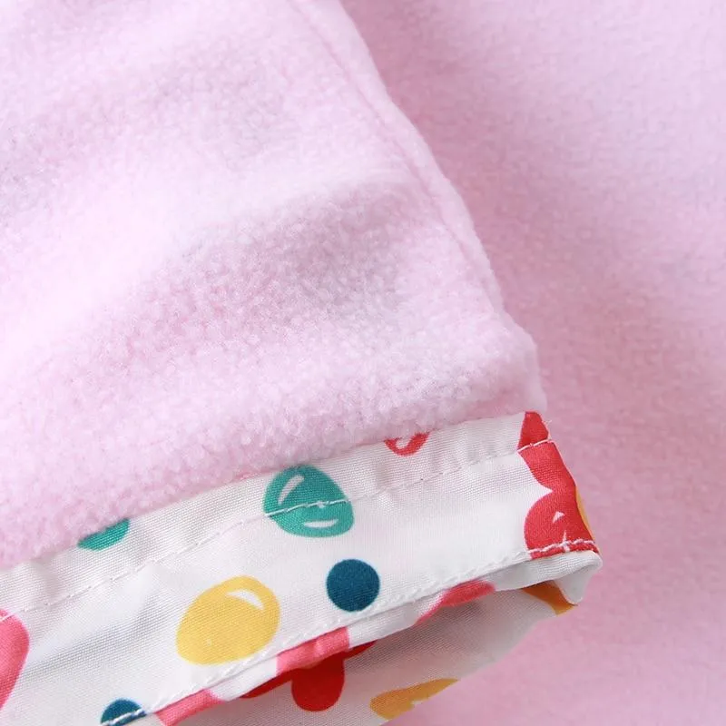 Kids Cartoon Print Hooded Jackets