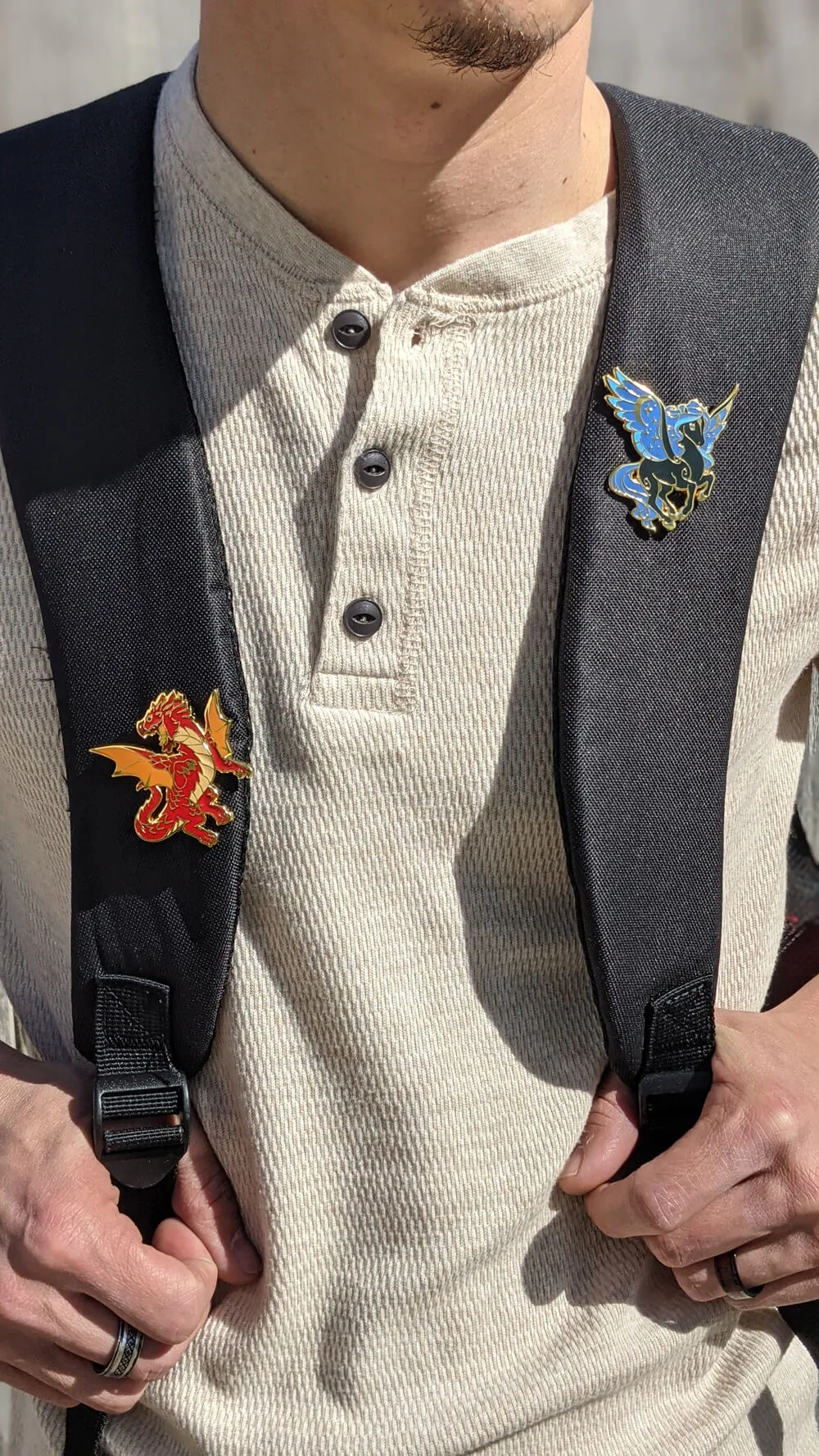 Mythical Beasts Pin (Baby Griffon) | 2" Hard Enamel Pin