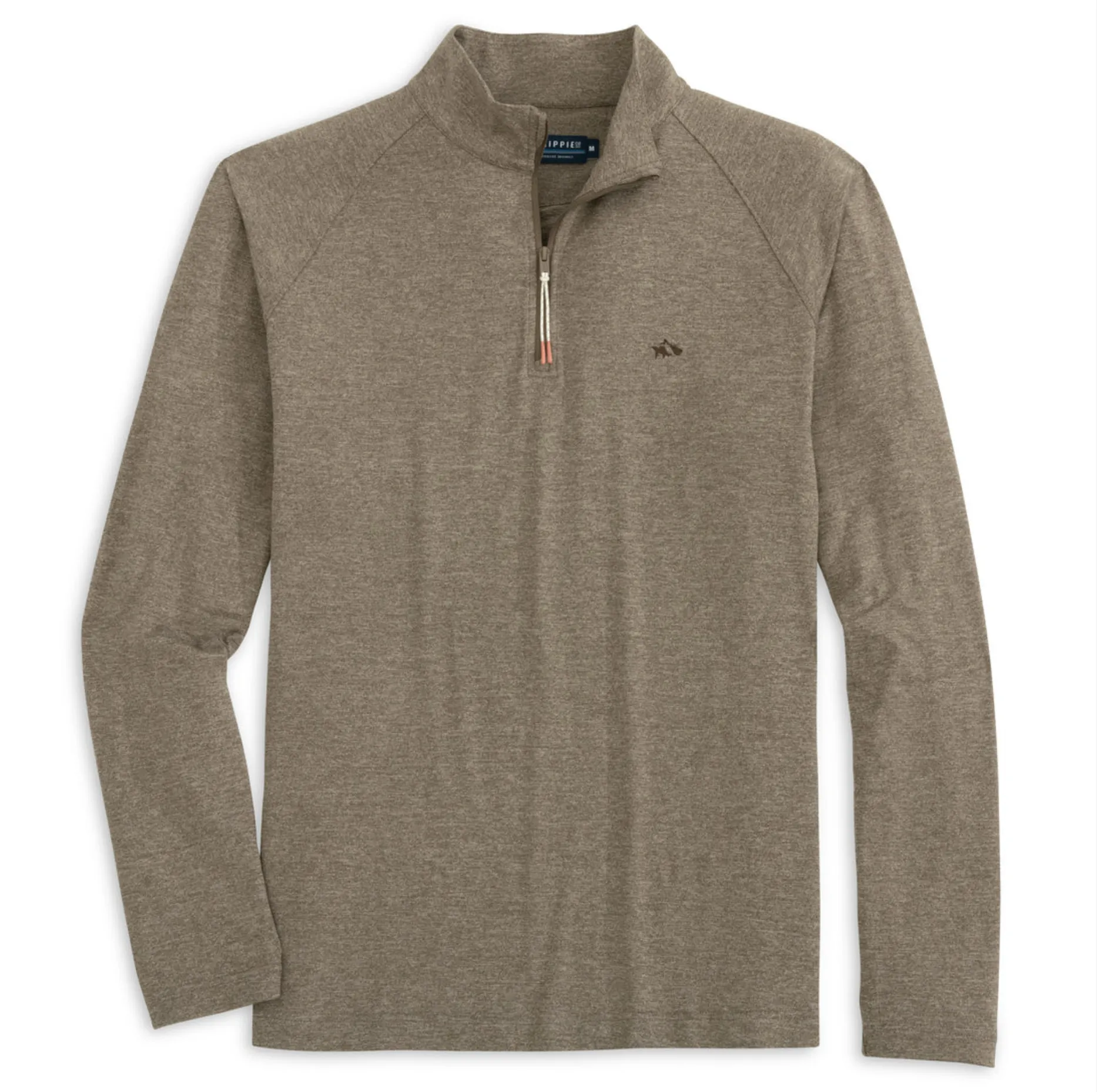 Palma 1/4 Zip Teak Heather