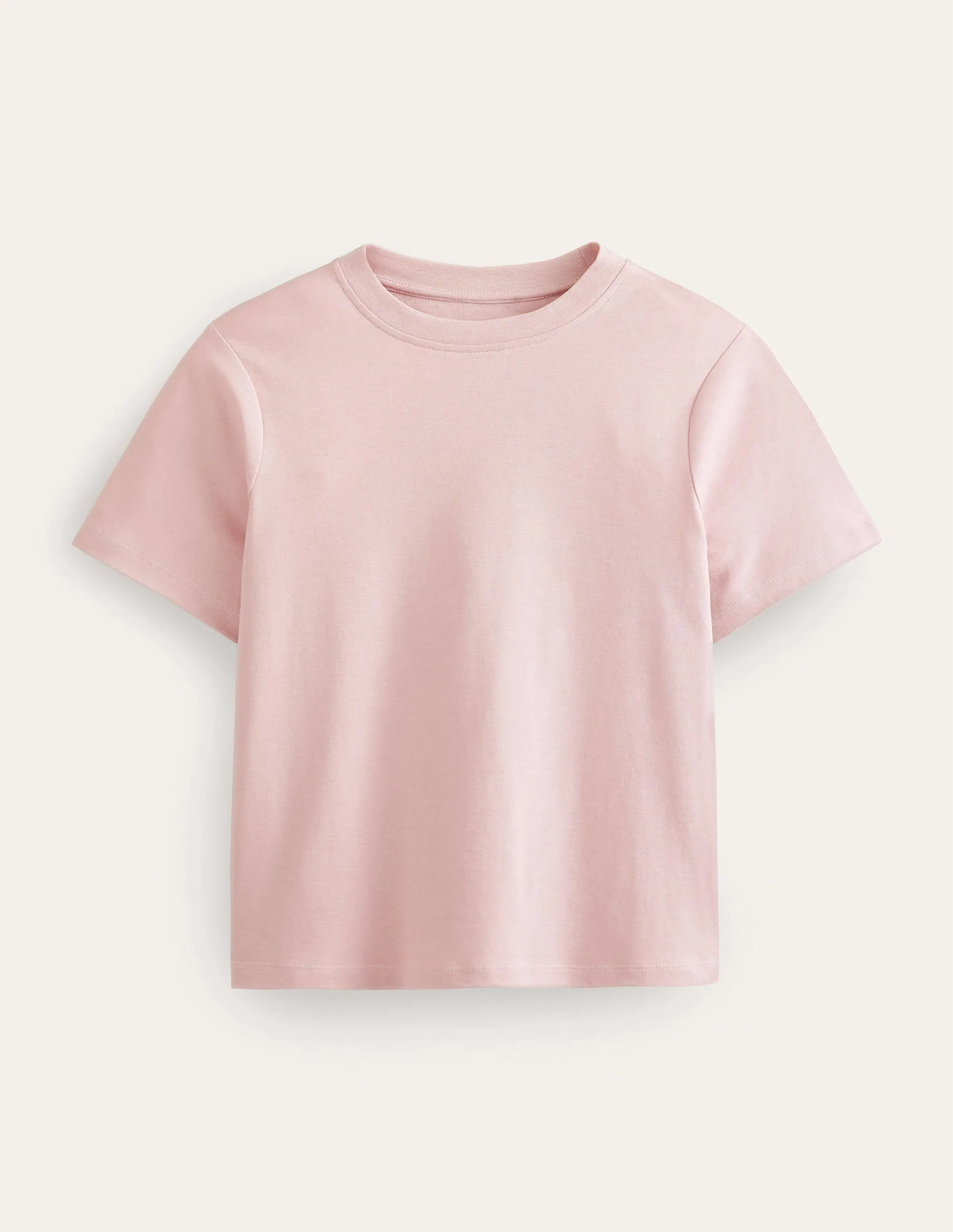 Perfect Cotton Cropped T-Shirt-Milkshake
