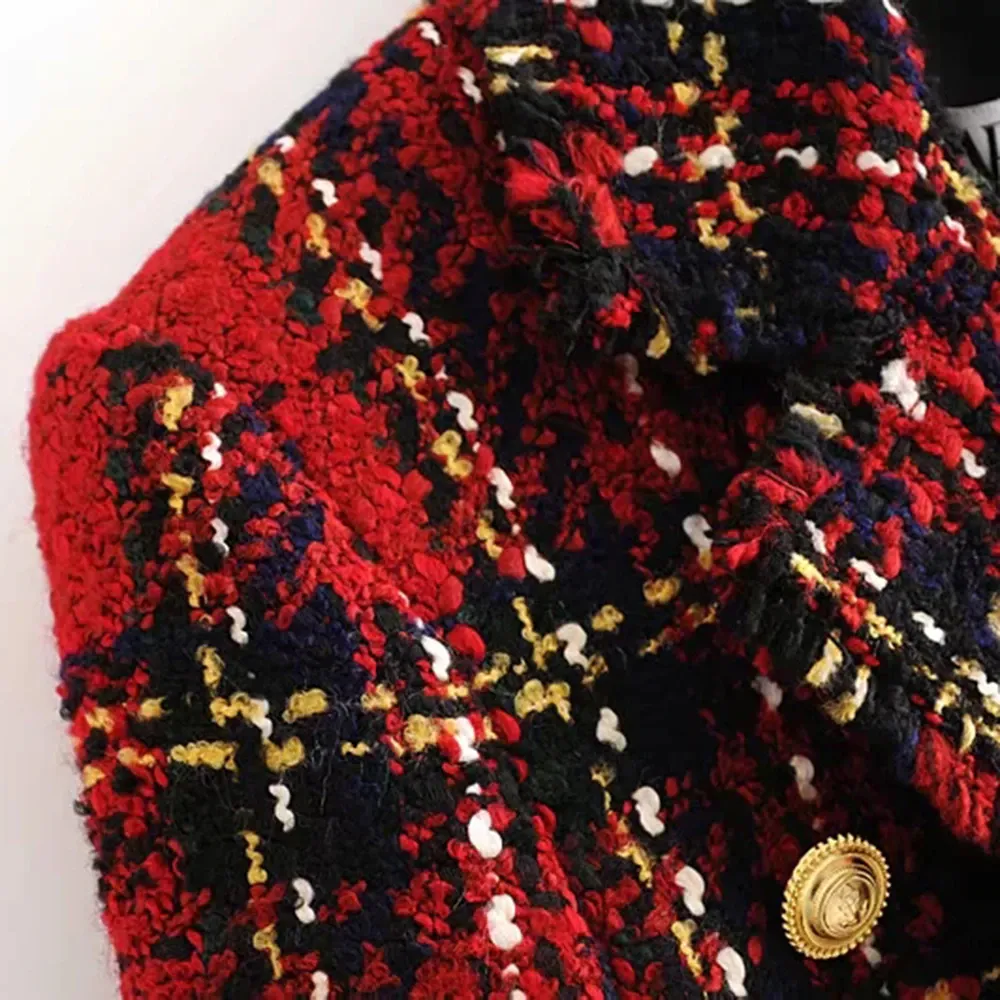 RED PLAID VINTAGE JACKETS