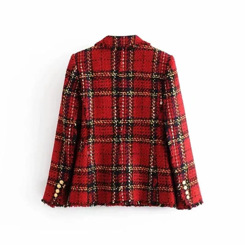 RED PLAID VINTAGE JACKETS