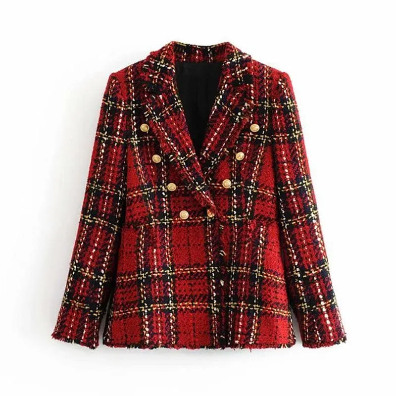 RED PLAID VINTAGE JACKETS