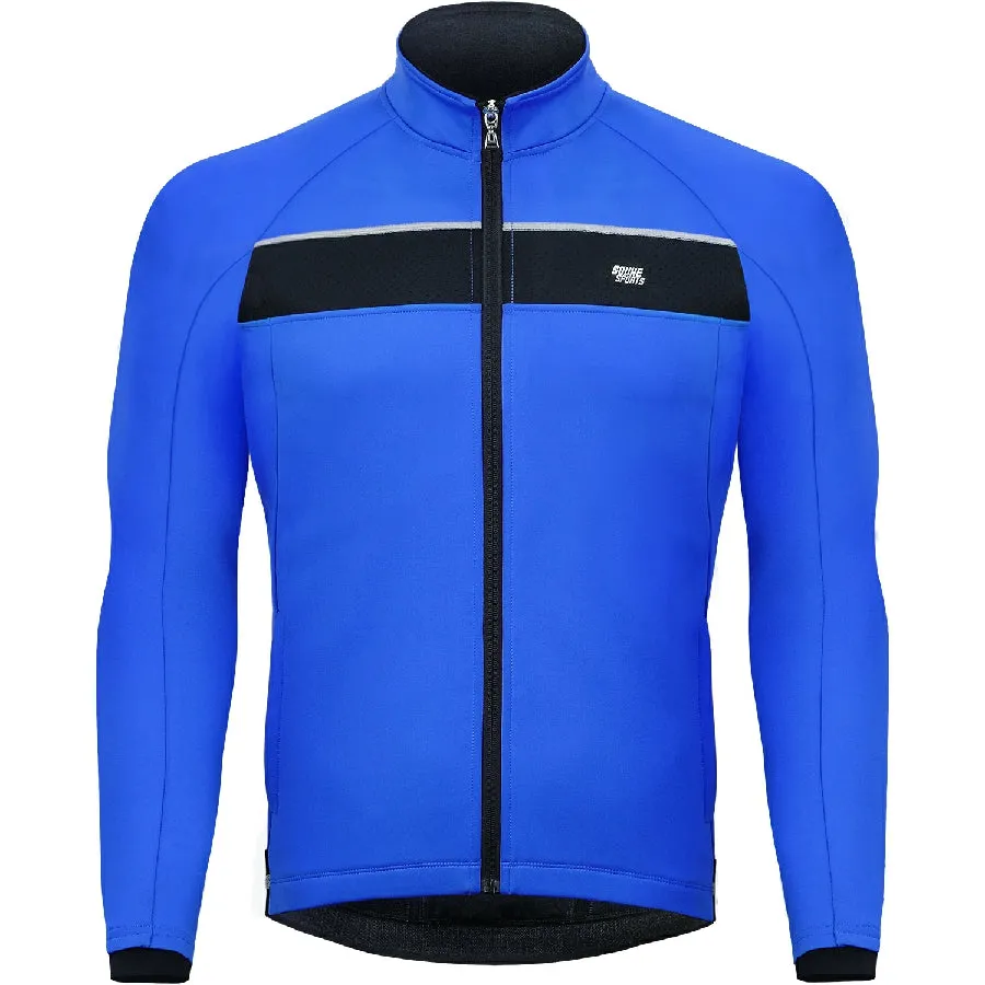 Souke Sports Men's Water Resistance Windbreaker Cycling Jacket with Pockets-JA0700-Blue