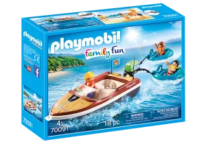 SPEEDBOAT W/TUBE RIDERS
