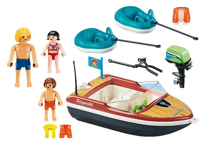 SPEEDBOAT W/TUBE RIDERS