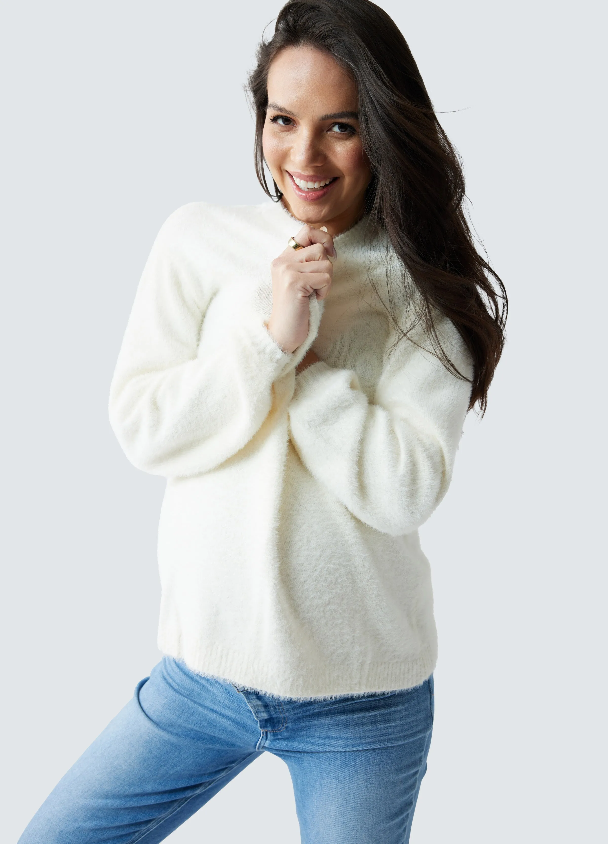 The Fluffy Maternity   Postpartum Sweater