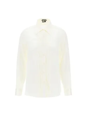 Tuxedo Shirt in Charmeuse