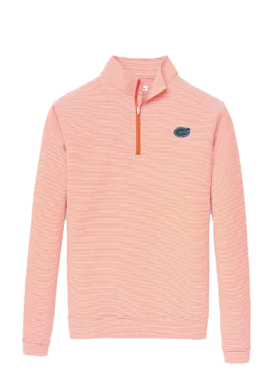 UF Perth Stripe 1/4 Zip Orange