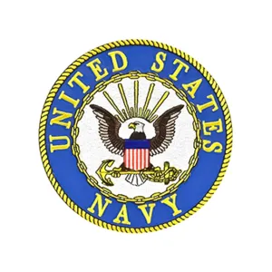 United States Navy Logo (Eagle & Anchor) Patch, 3"
