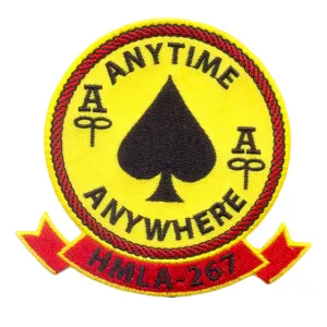 USMC Marine Light Attack Helicopter Squadron HMLA-267 "Anytime Anywhere Patch