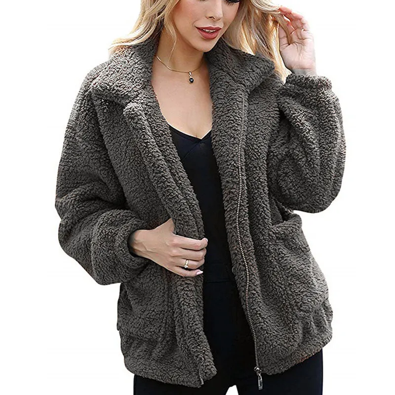 Winter Zipper Teddy Jacket