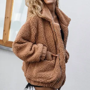Winter Zipper Teddy Jacket