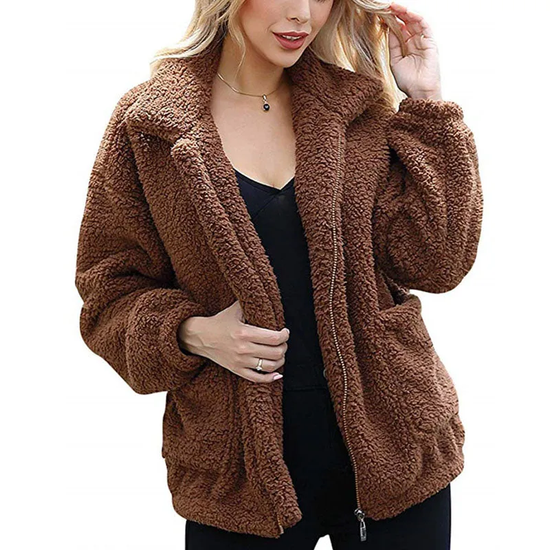 Winter Zipper Teddy Jacket