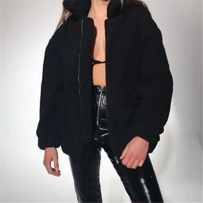 Winter Zipper Teddy Jacket