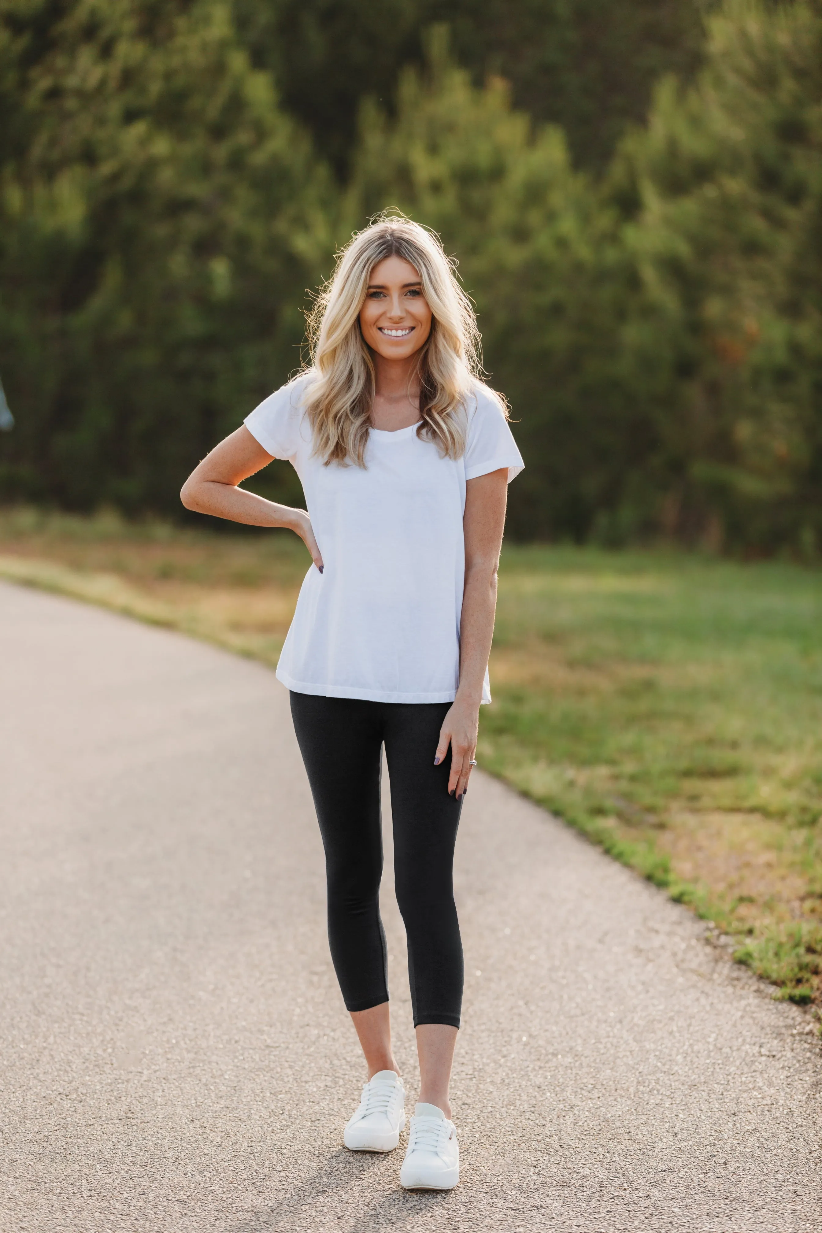 Women's 100% Cotton Soft Capri Leggings | Turquoise